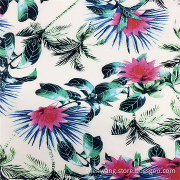 Hawaii Design Floral Printing 100% Rayon Clothing Fabric